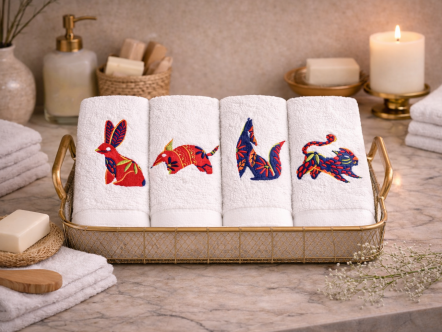 Colección completa Alebrijes – 4 piezas 60x40cm