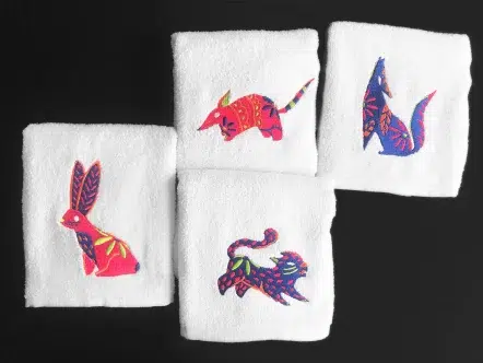 Colección completa Alebrijes – 4 piezas 60x40cm