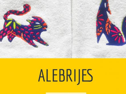 Set de 4 Toallas grandes Alebrije (140x70 cm)