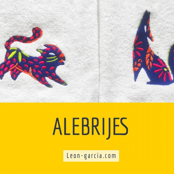 Set de 4 Toallas grandes Alebrije (140x70 cm)