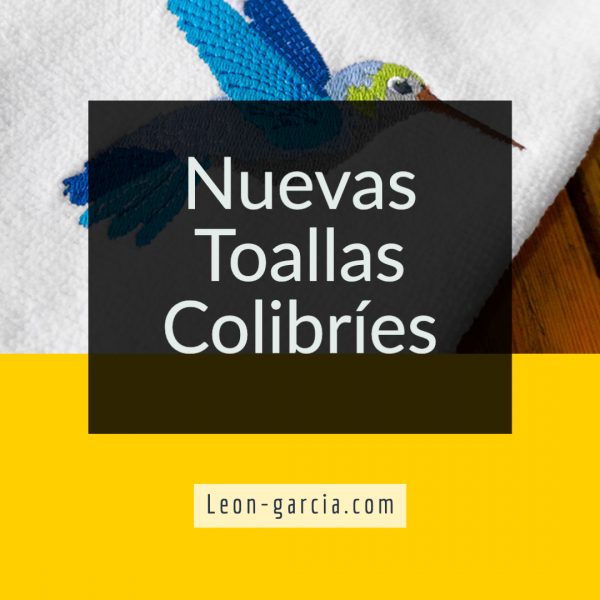 Toallas Colibríes Colección completa (4 pz) 60X40cm - Imagen 2