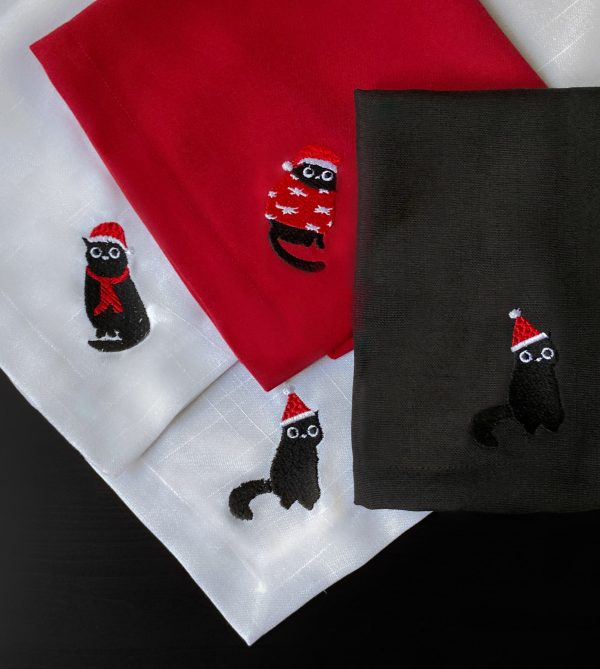 Gatitos Navideños (4 servilletas) - Imagen 3