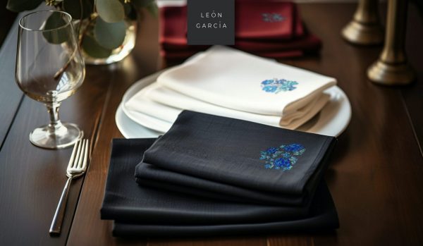 Colección Flores de Mayo Azules (4 servilletas) - Imagen 4