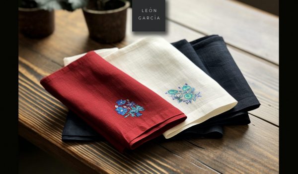 Colección Flores de Mayo Azules (4 servilletas) - Imagen 2