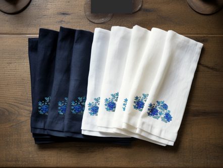 Colección Flores de Mayo Azules (4 servilletas)