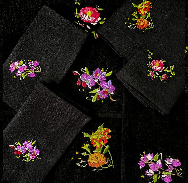 Servilletas Flores de México Colección completa (4 piezas)