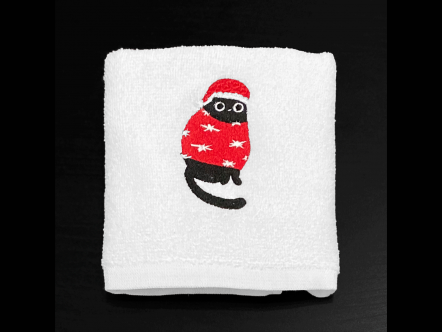 Set de 2 Toallas – Gatito Navideño II