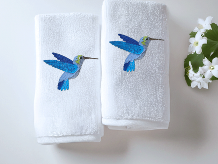 Toalla Colibrí II - 2 piezas 60x40cm