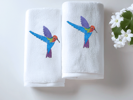 Toalla Colibrí III - 2 piezas 60x40cm