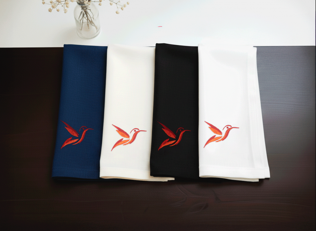 Colibrí Rojo – Set de 12 Servilletas