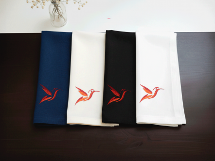 Colibrí Rojo – Set de 12 Servilletas